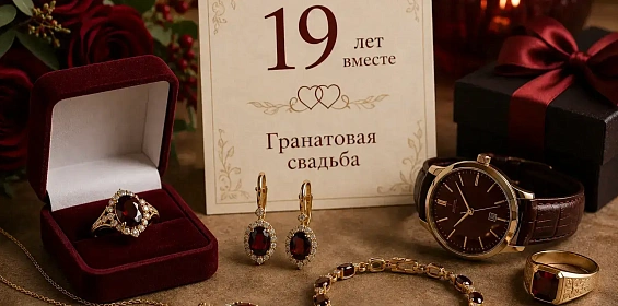 Что подарить на гранатовую свадьбу?
